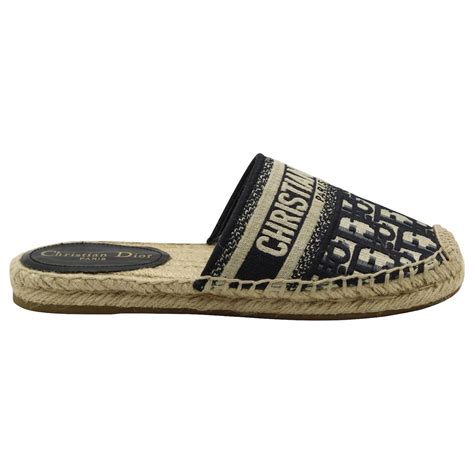 dior espadrille slides